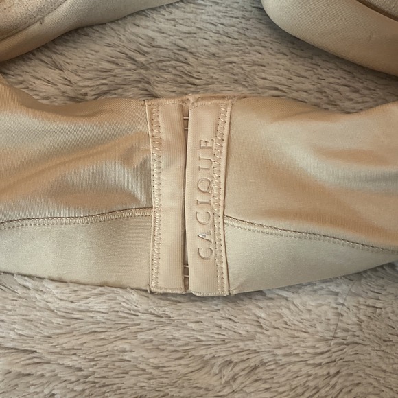 Cacique Bra 50DDD Lightly Lined No-Wire Beige Lane Bryant Wireless Plus Size - Picture 5 of 8